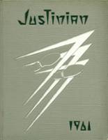 St. Justins High School 1961 yearbook cover photo