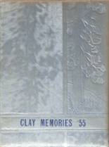 Clay High School 1955 yearbook cover photo