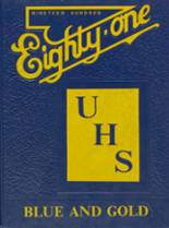 Unionville High School 1981 yearbook cover photo