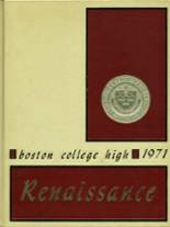 Boston College High School 1971 yearbook cover photo