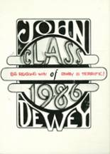 John Dewey High School 1986 yearbook cover photo