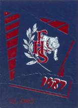 Folsom High School 1987 yearbook cover photo