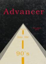 Advance High School 1990 yearbook cover photo