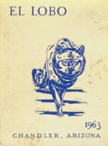 Chandler High School 1963 yearbook cover photo