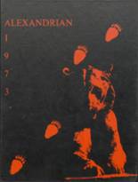 Alexandria High School 1973 yearbook cover photo