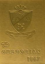 St. Gregory High School 1957 yearbook cover photo