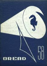 Burlington High School 1958 yearbook cover photo