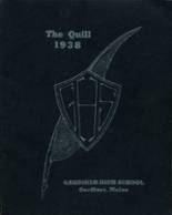 Gardiner Area High School 1938 yearbook cover photo